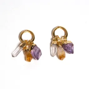 3 Stone Charm Earrings (CS)