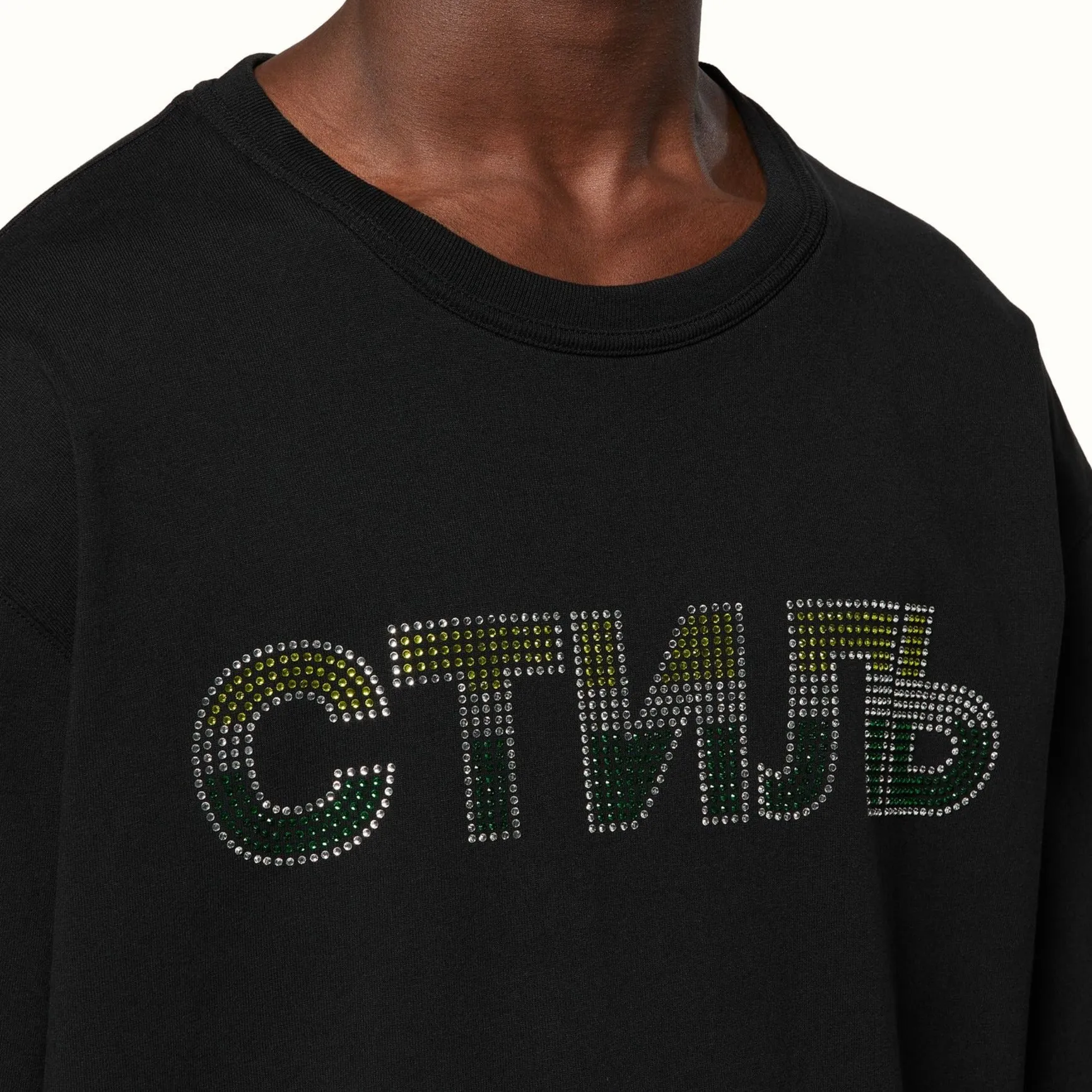 (70% OFF) HERON PRESTON CTNMB Strass Hoodie BlackHERON PRESTON CTNMB Strass Tee Black