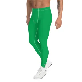 Active Lifestyle: Solid Color Leggings for His Workout - Jade