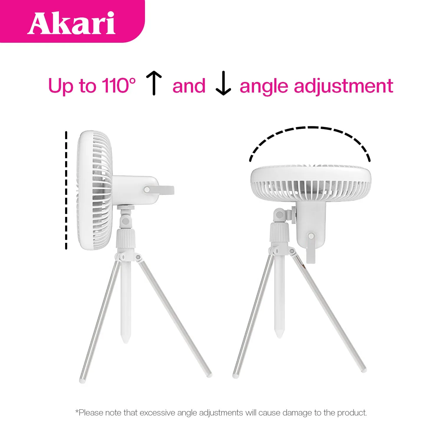 Akari Rechargeable Tripod Fan (ARF-139)