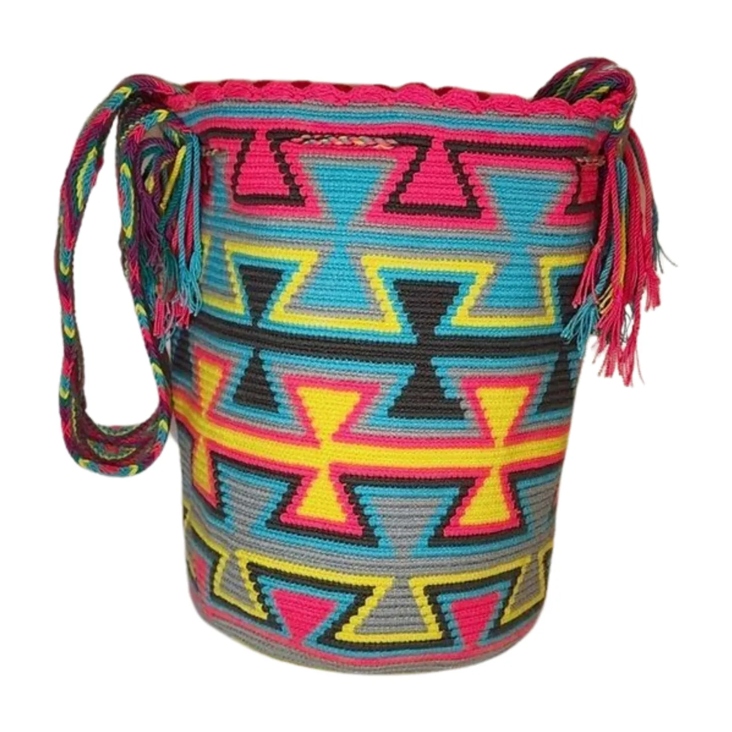 Alaia Large Handmade Crochet Wayuu Mochila Bag