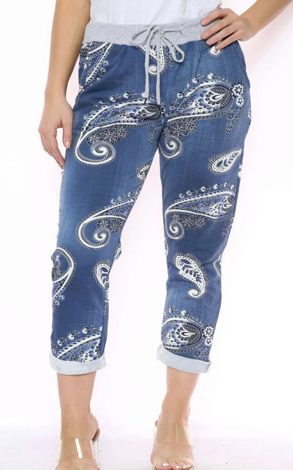 Anne   Kate Italian Paisley Print Pants 10-12