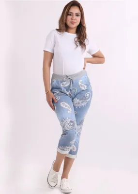 Anne   Kate Italian Paisley Print Pants 10-12