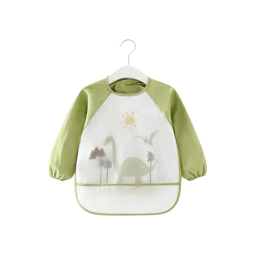 Baby Long Sleeve Apron Smock Bib Jurassic