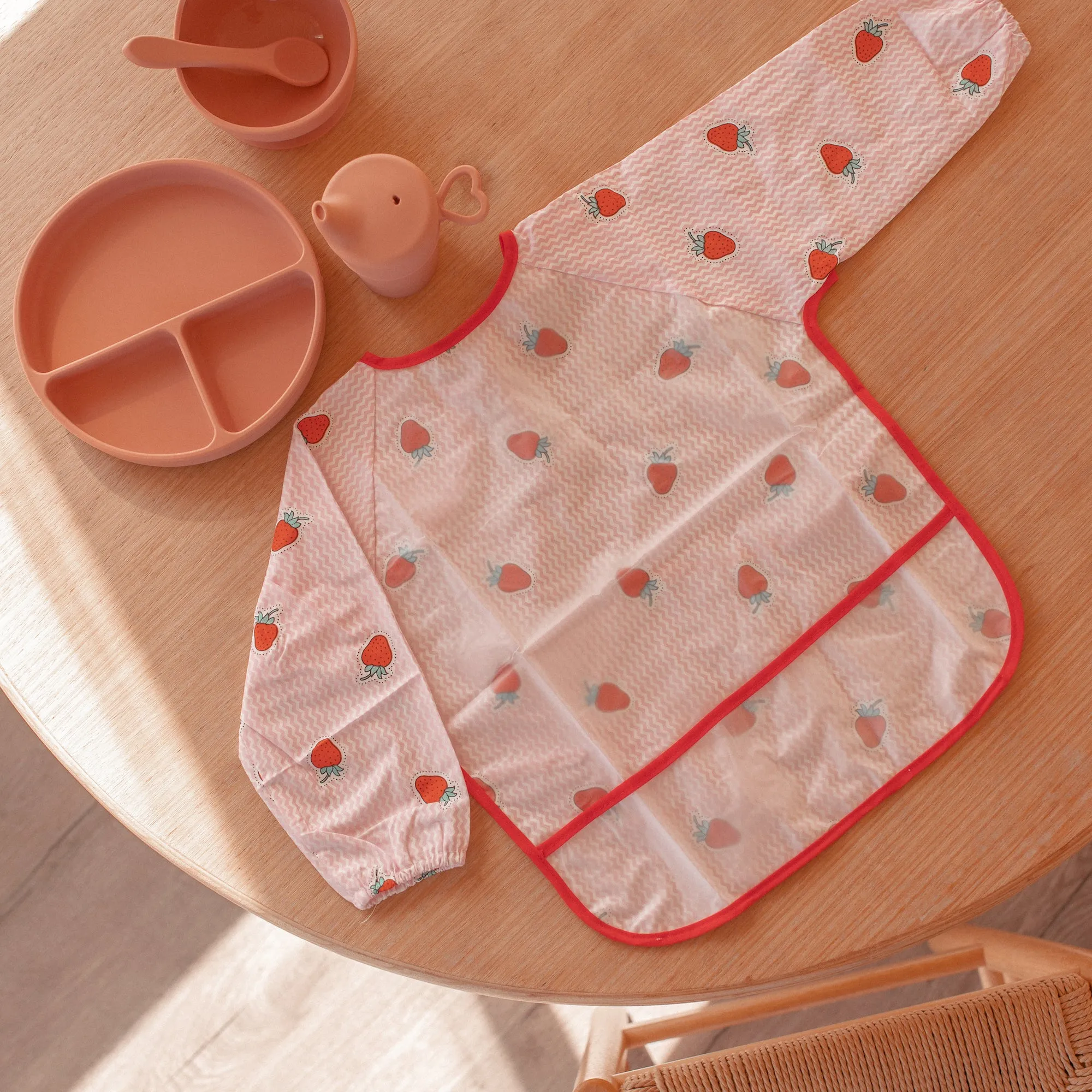 Baby Long Sleeve Apron Smock Bib Night Sky