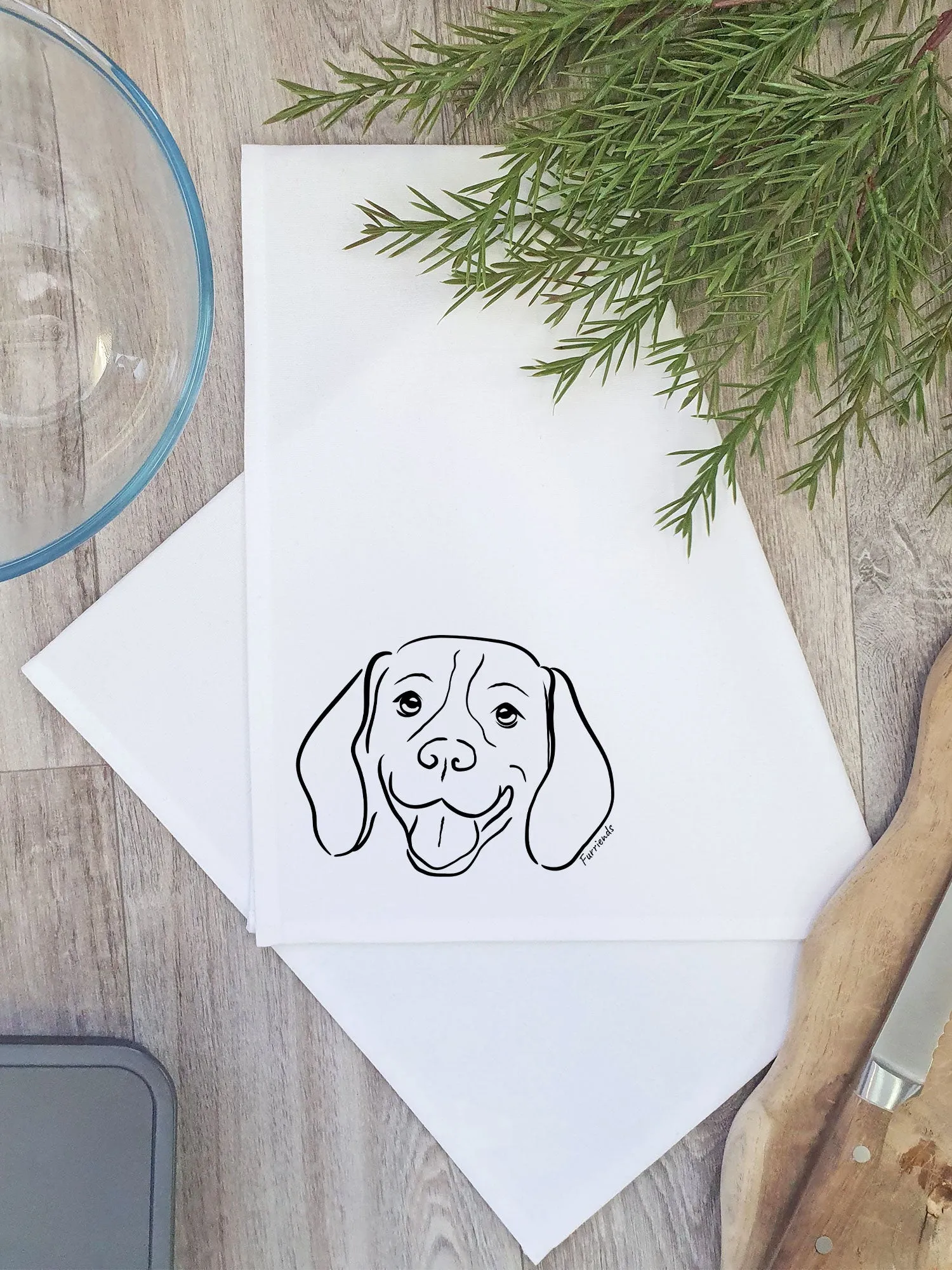 Beagle Tea Towel