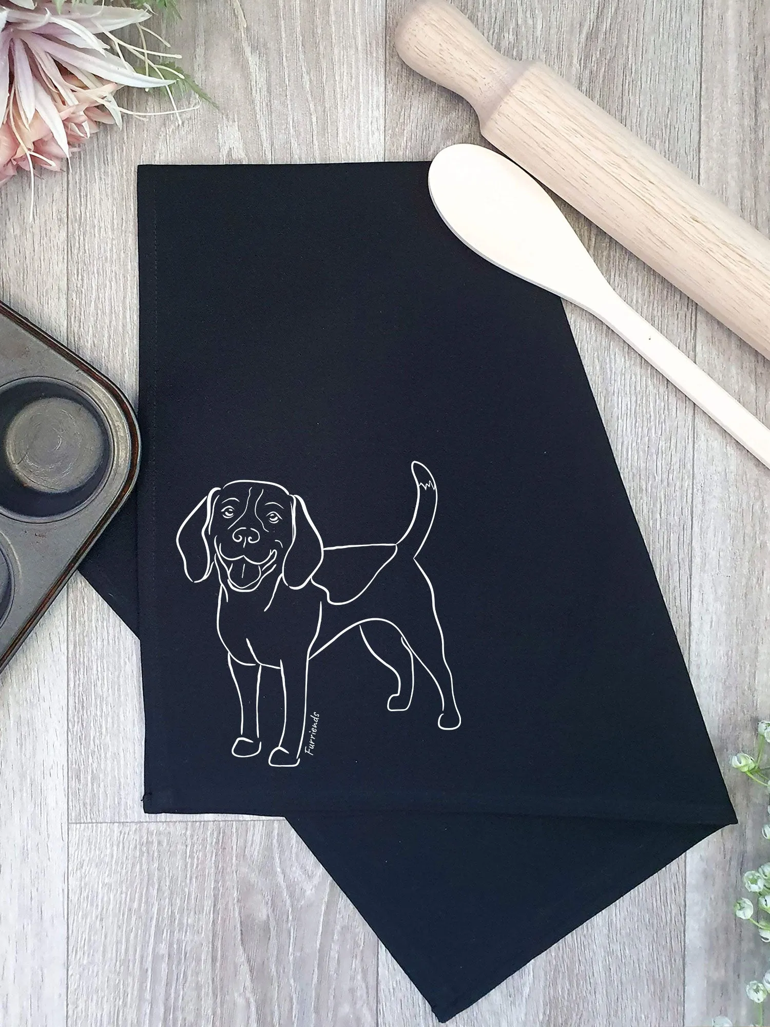 Beagle Tea Towel