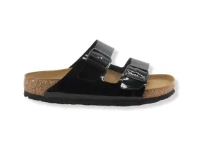 BIRKENSTOCK Arizona Ciabatta Due Fibbie Donna Black Patent Lucida 1005291