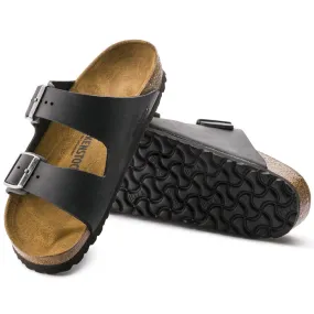 Birkenstock Arizona Oiled Leather Black Narrow Width