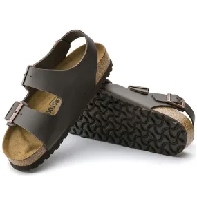 Birkenstock Milano Smooth Leather Dark Brown Regular Width