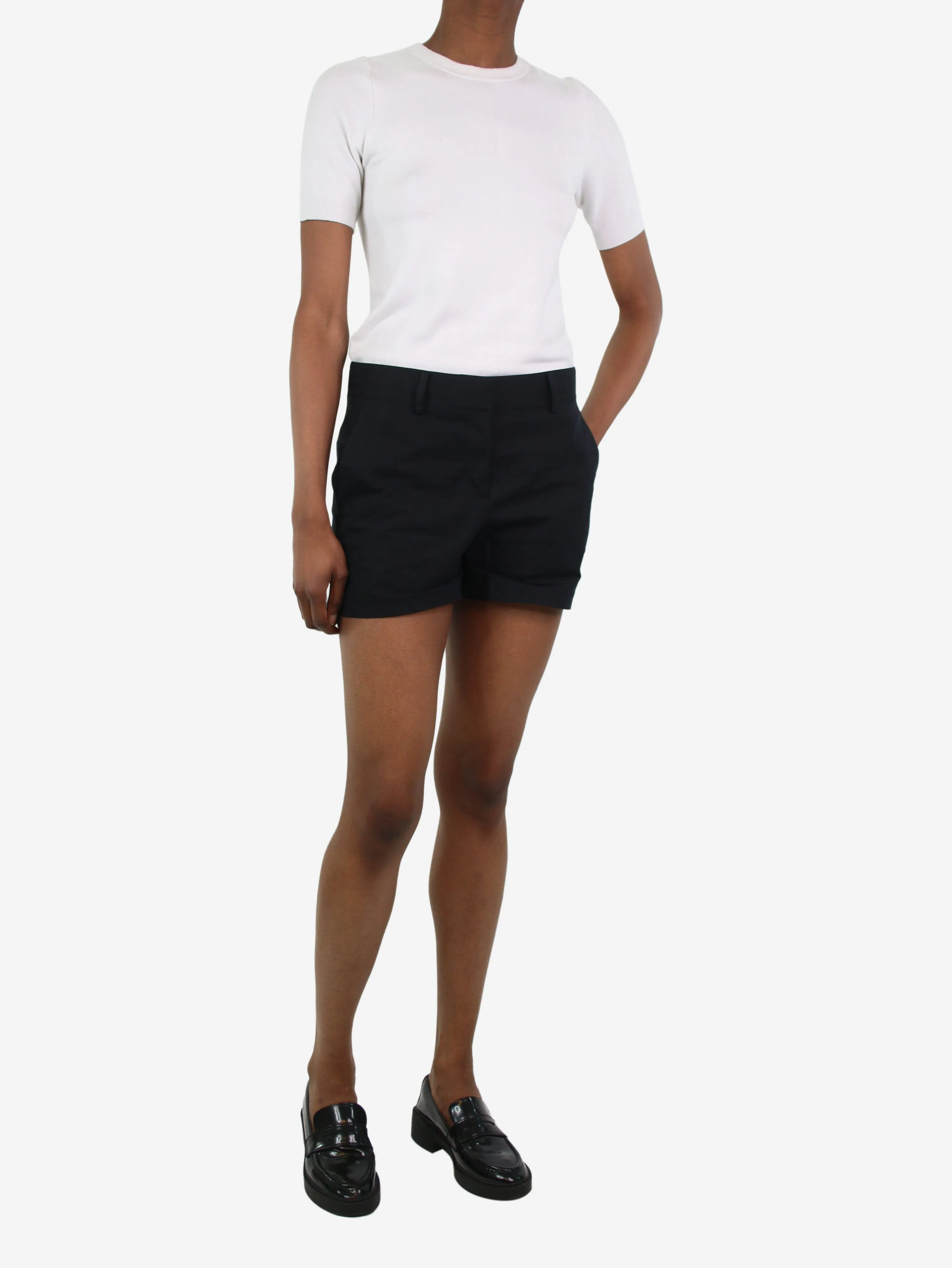 Black mini pocket shorts - size US 2