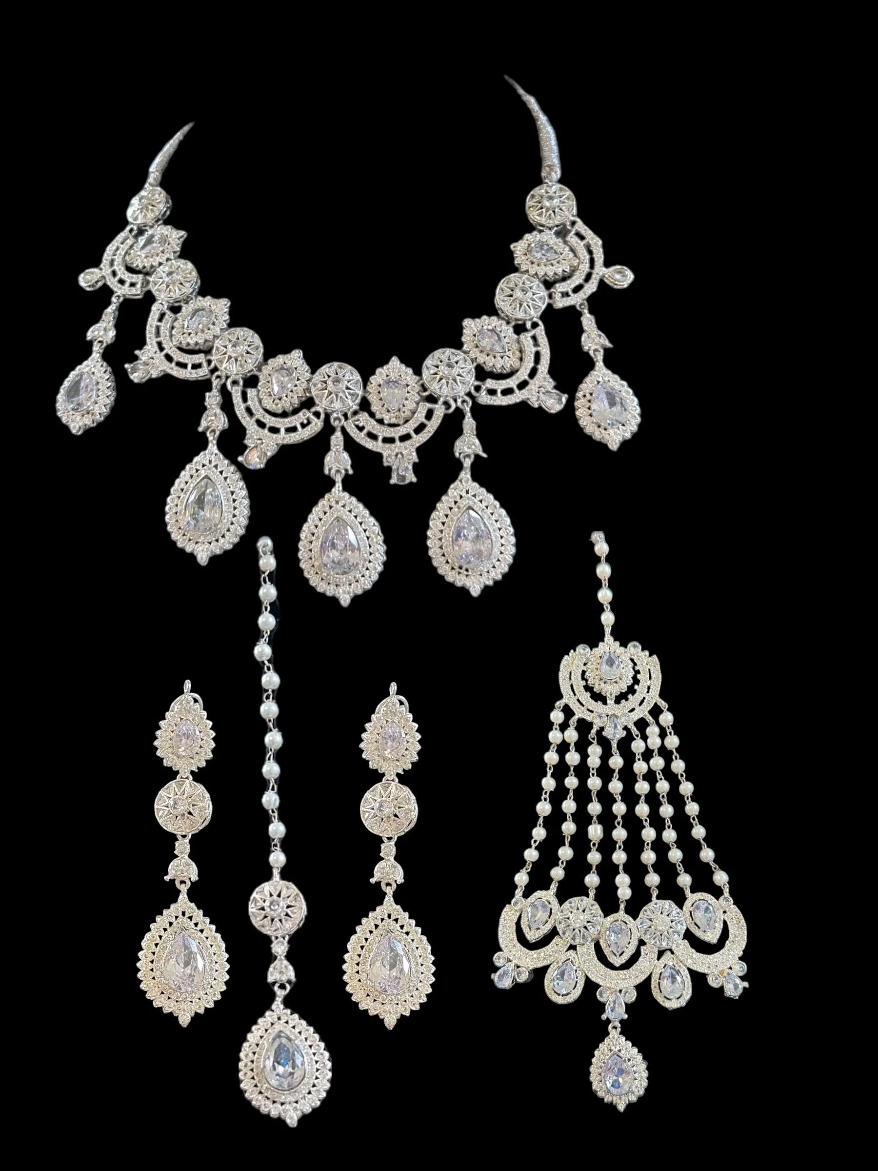 BR306 Sabina Cz bridal set ( READY TO SHIP )