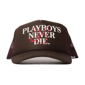 Brown/White PND Trucker