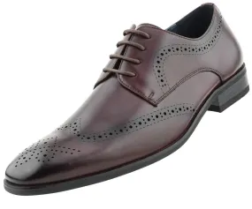 Burgundy Wingtip Dress Shoes