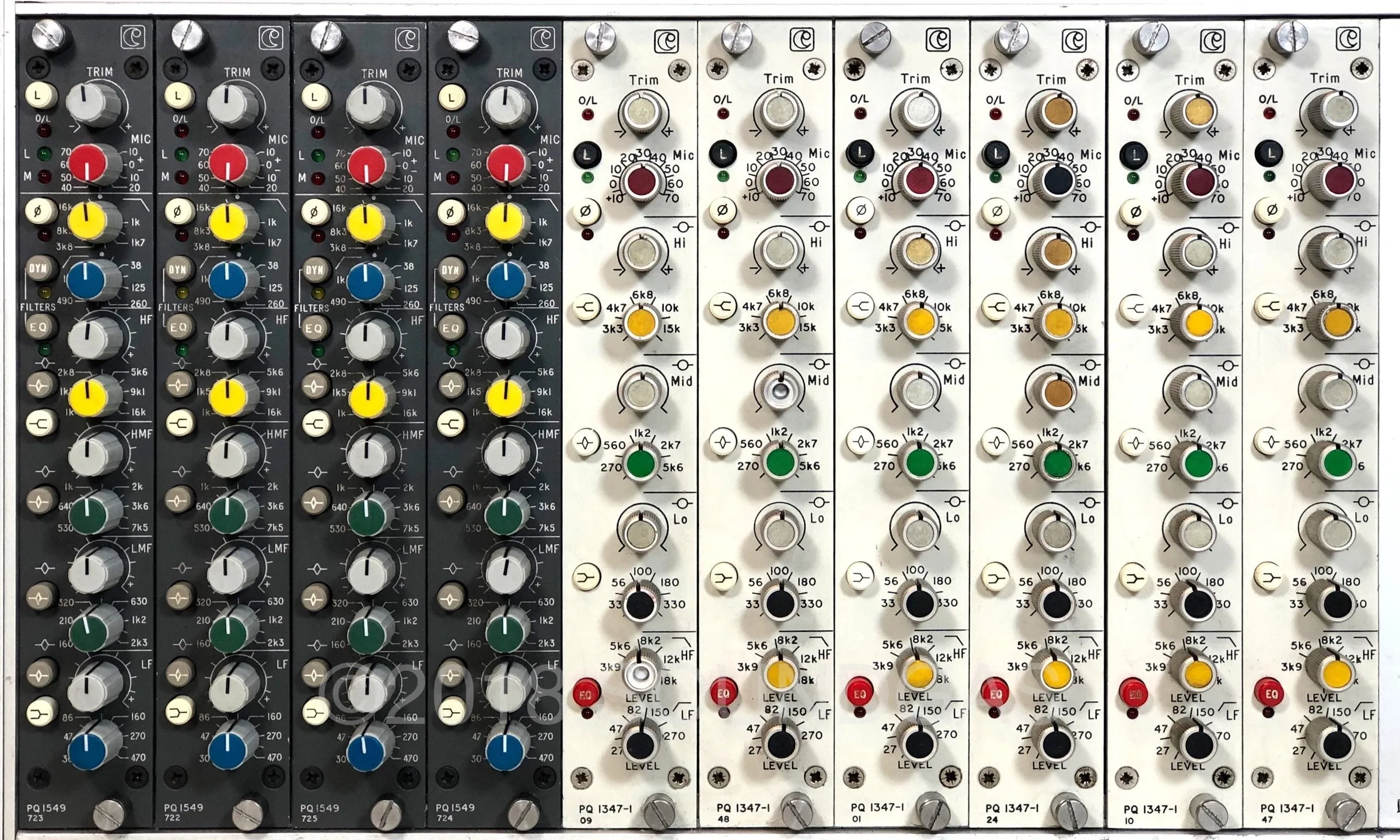 Calrec Ten Channel EQ / Preamp Rack