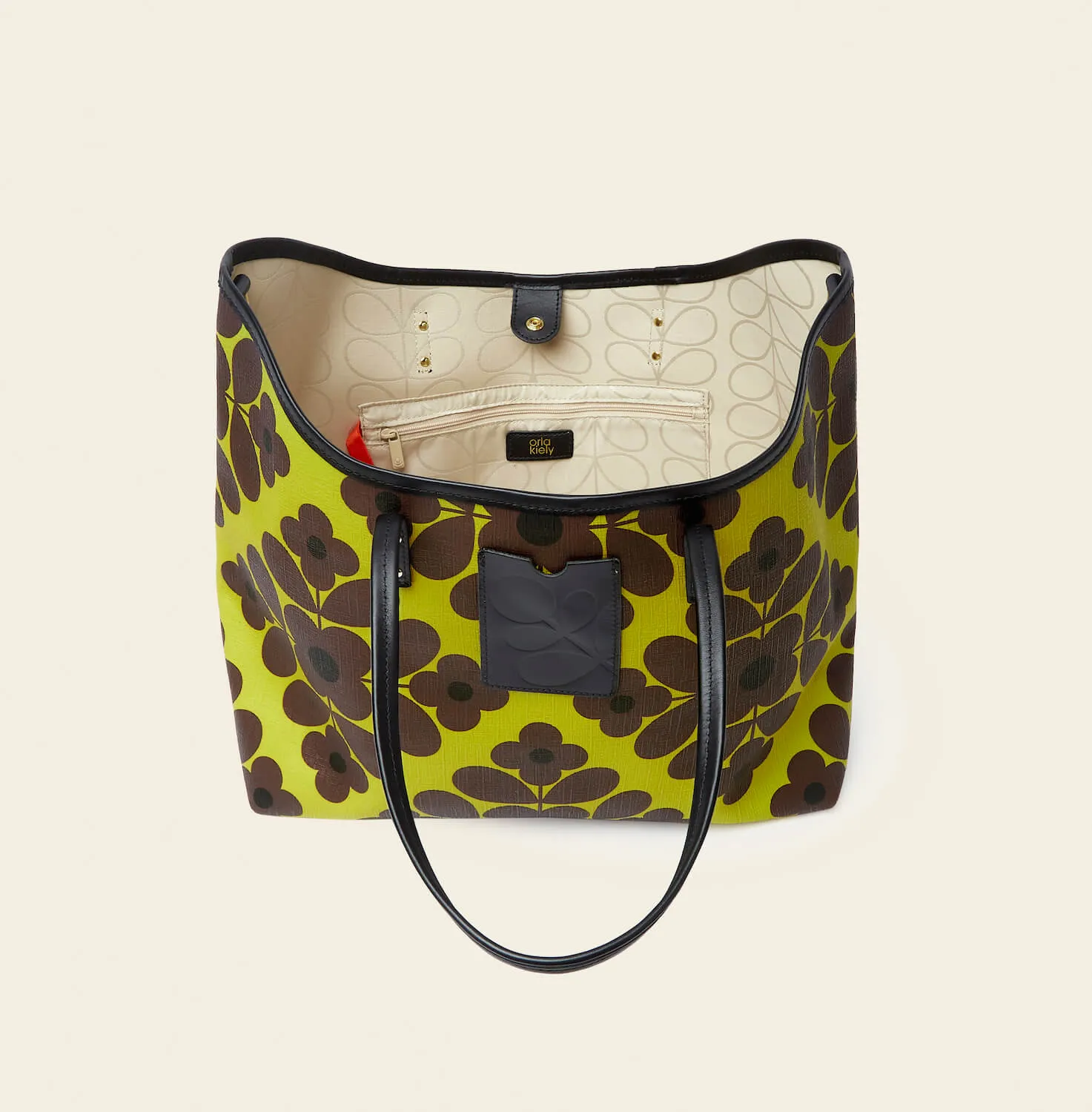 Carrymore Tote - Flower Tile Chartreuse