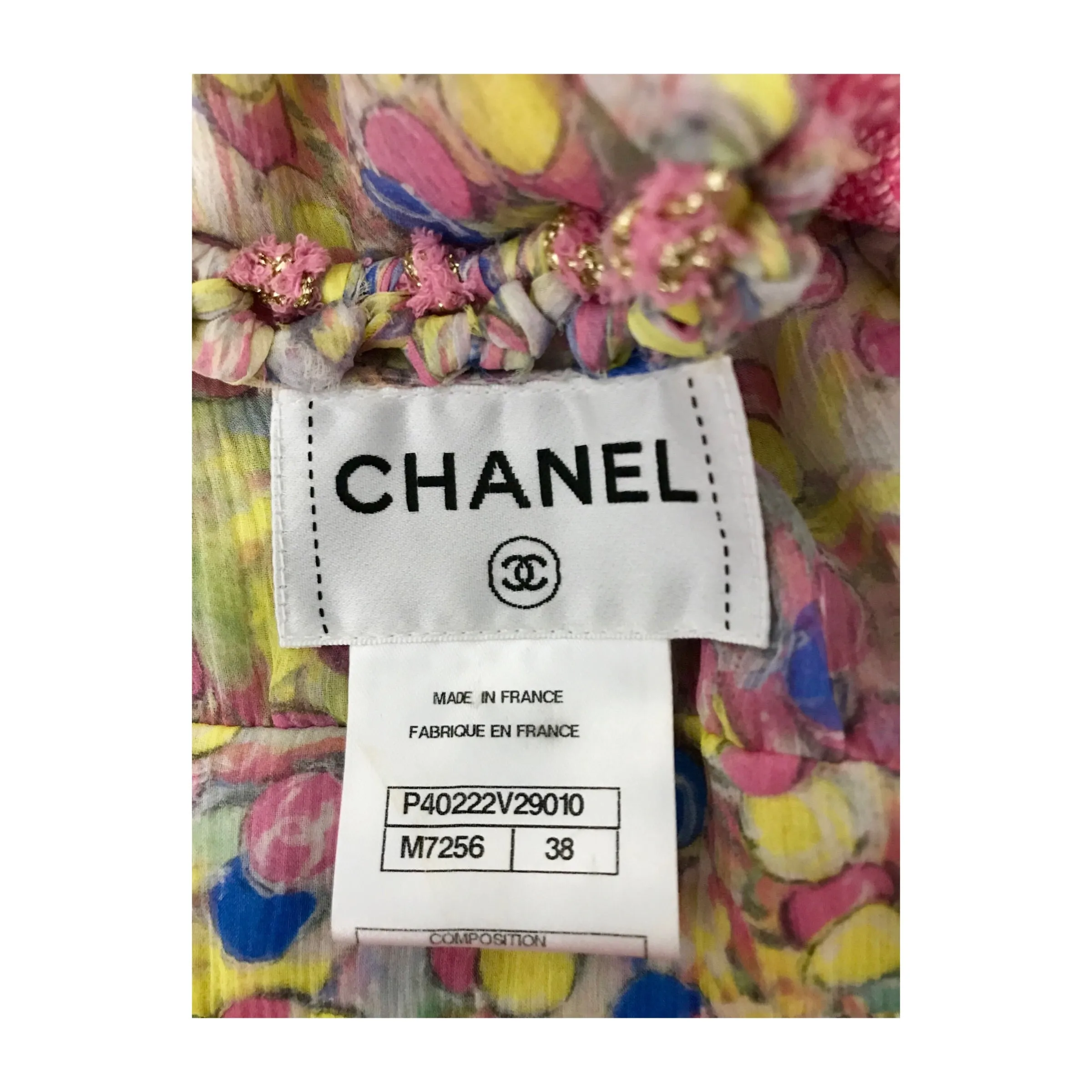 Chanel Pink Pastels Chiffon Polka Dot Dress Size US6 | FR36