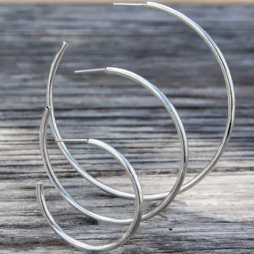 Charles Albert Silver - Silver Small Hoop Earrings