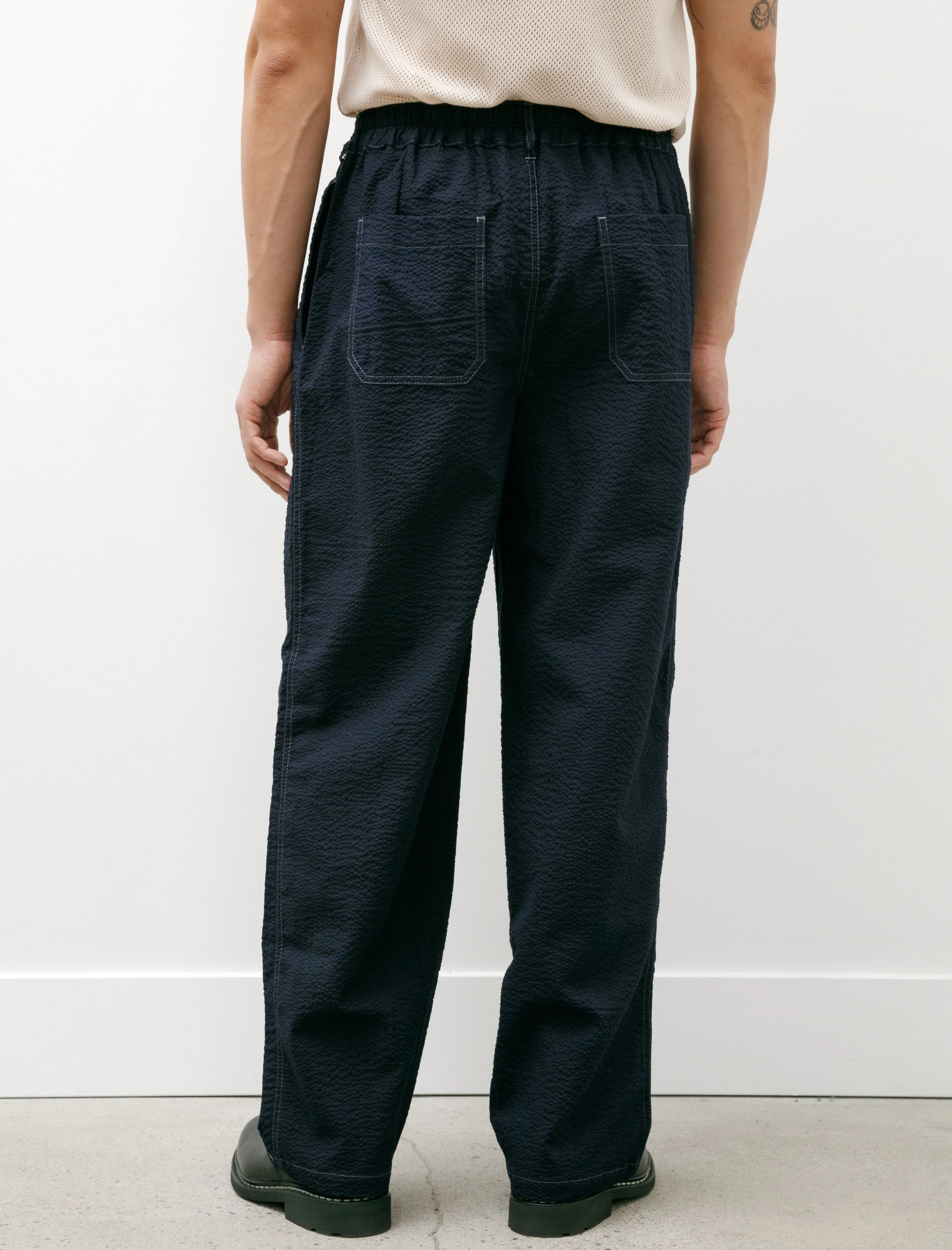 Cosmic Pants Japanese Seersucker Navy