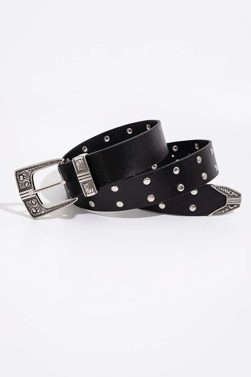 Cowgirl Double Row Studded Western Belt!