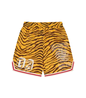 CREST BASKETBALL SHORT - ORANGE/BLACK