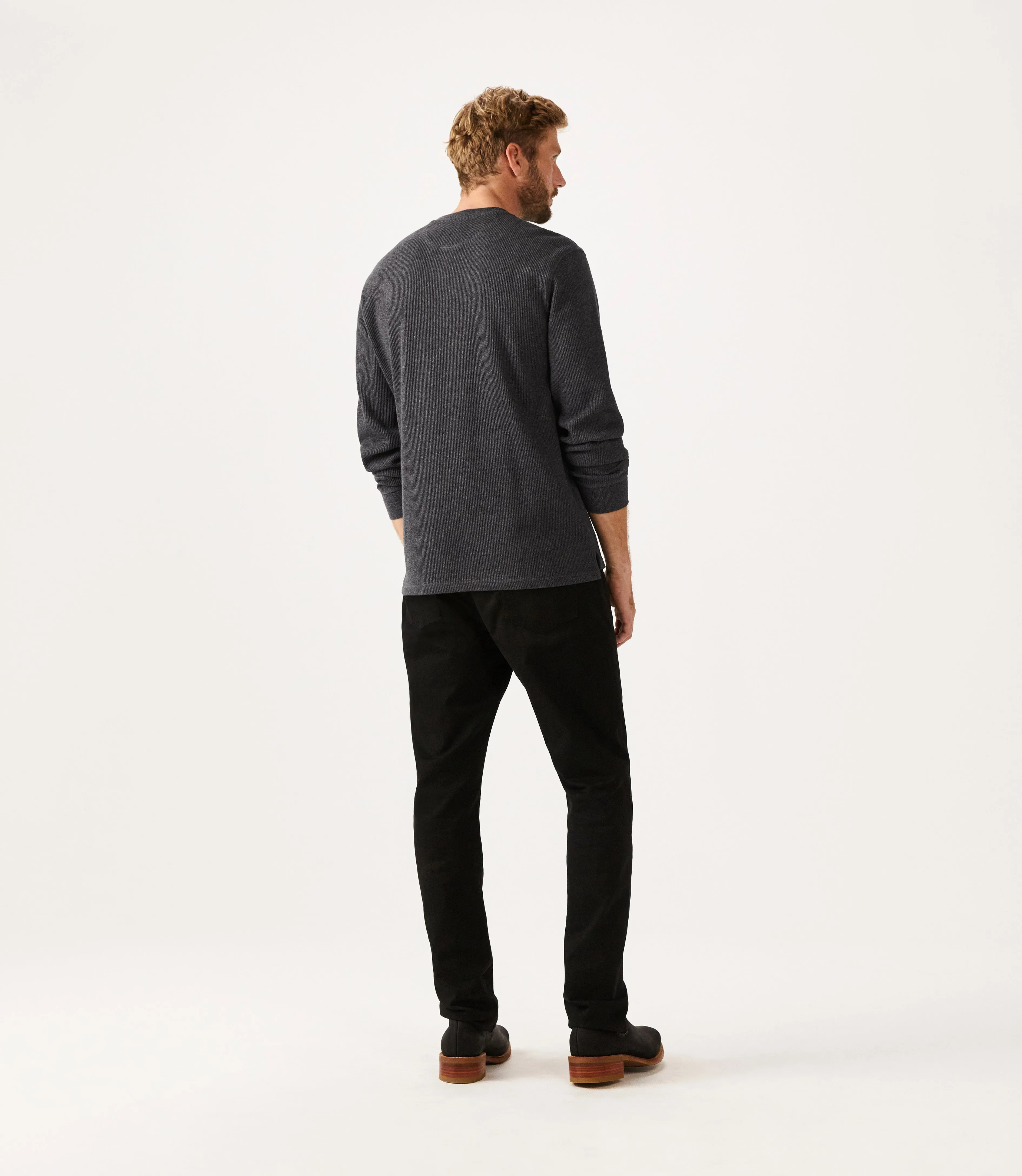 Croyden Henley Pullover - Charcoal