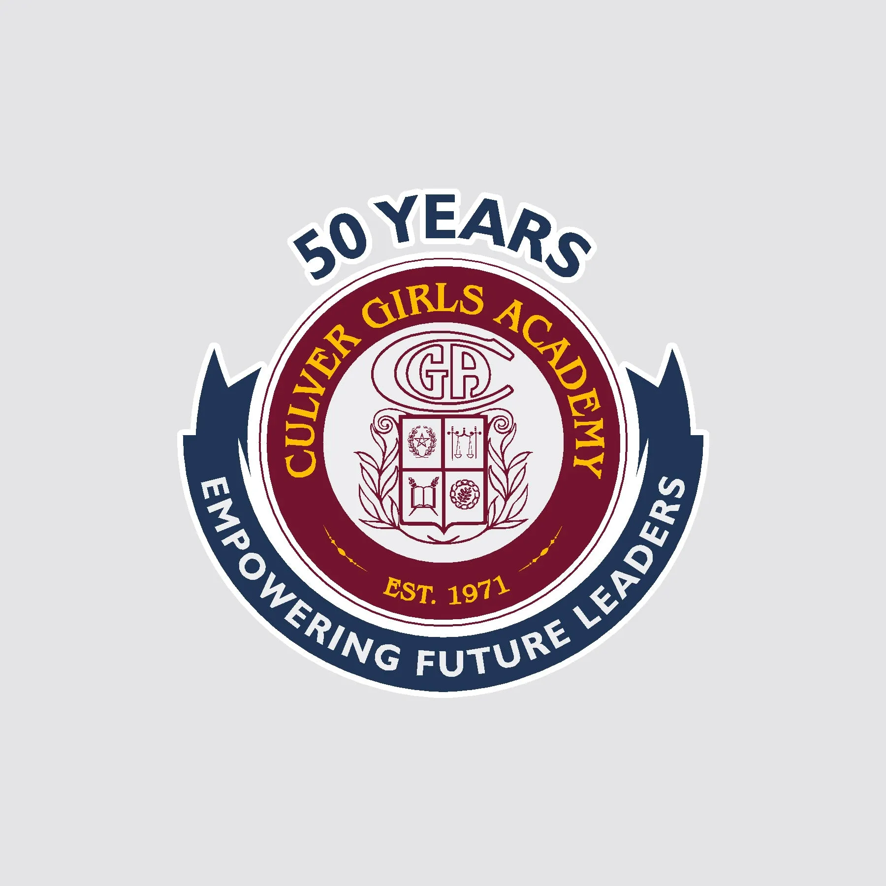 Culver Girls Academy 50th Anniversary Seal