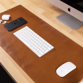 Customizable Full Grain Leather Desk Mat