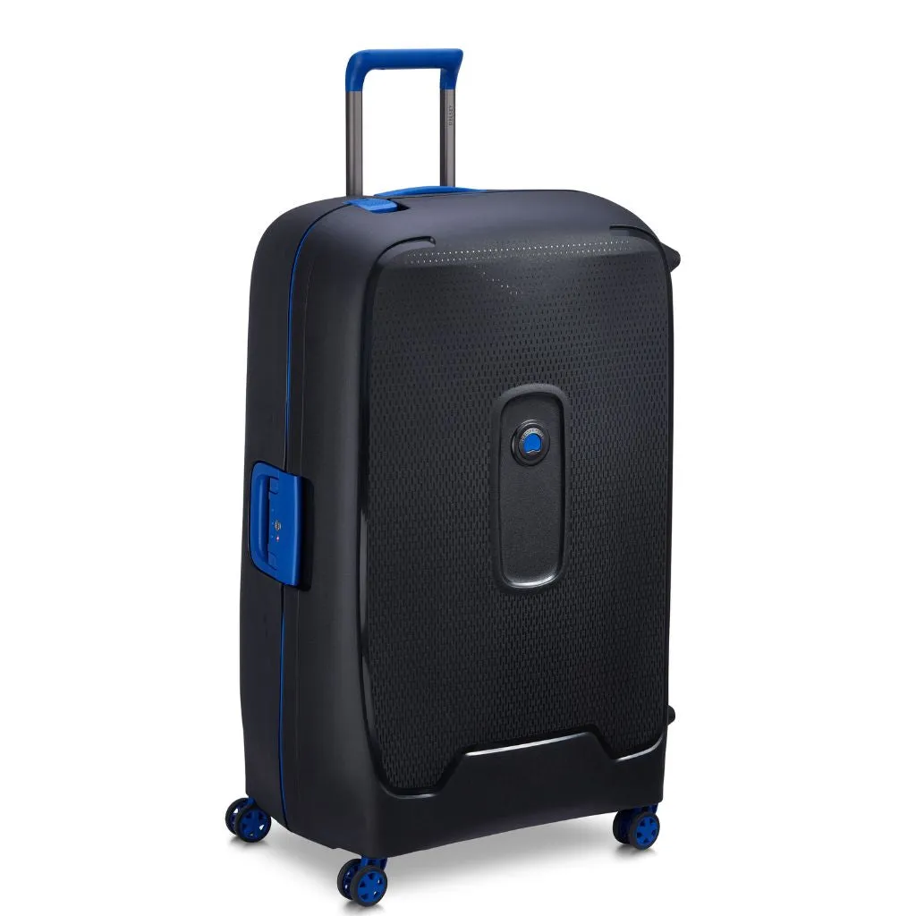 Delsey Moncey 82cm Large Hardsided Luggage Black/Blue