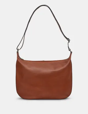 Dolton Brown Leather Hobo Bag