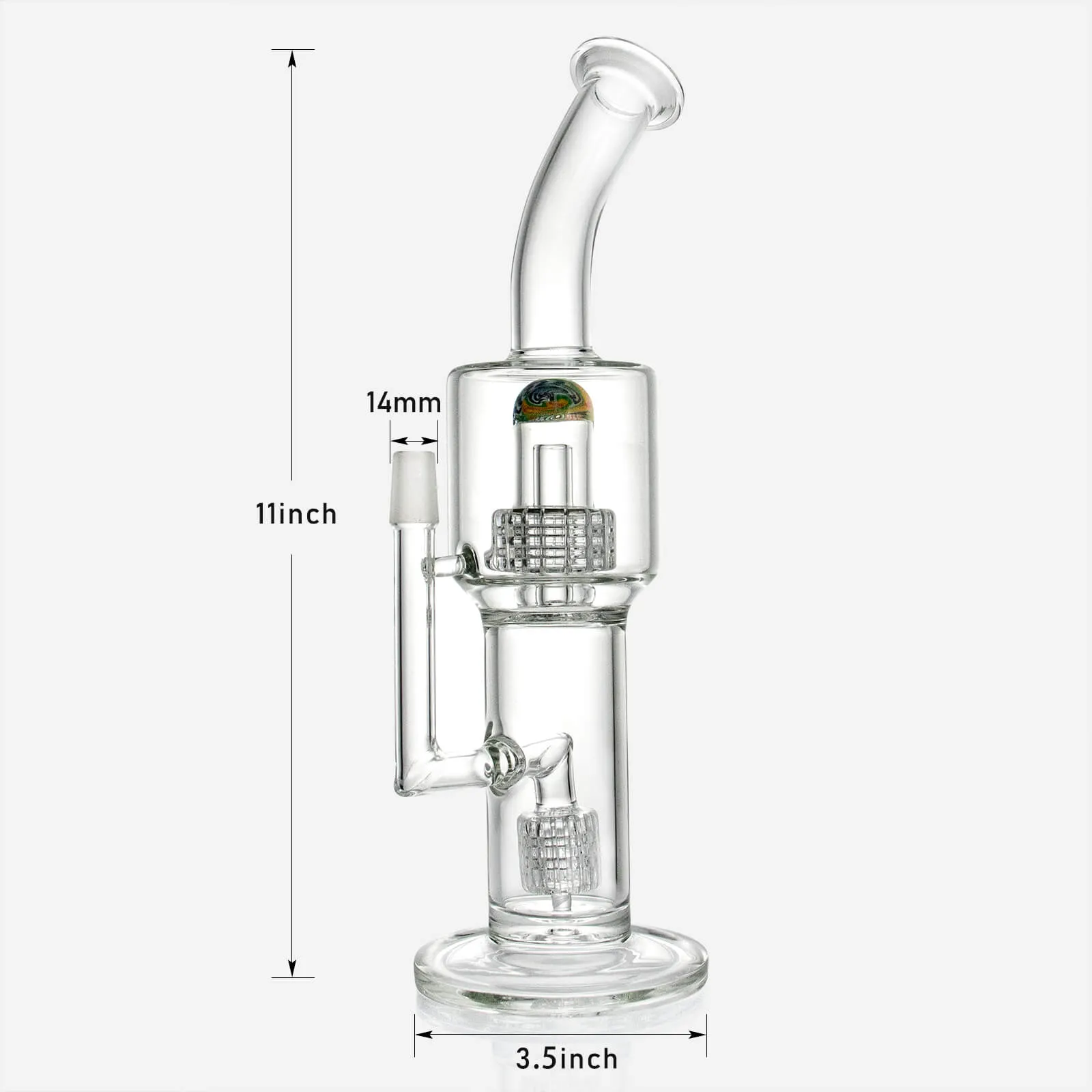 Double Matrix Perc Dab Rig 11"