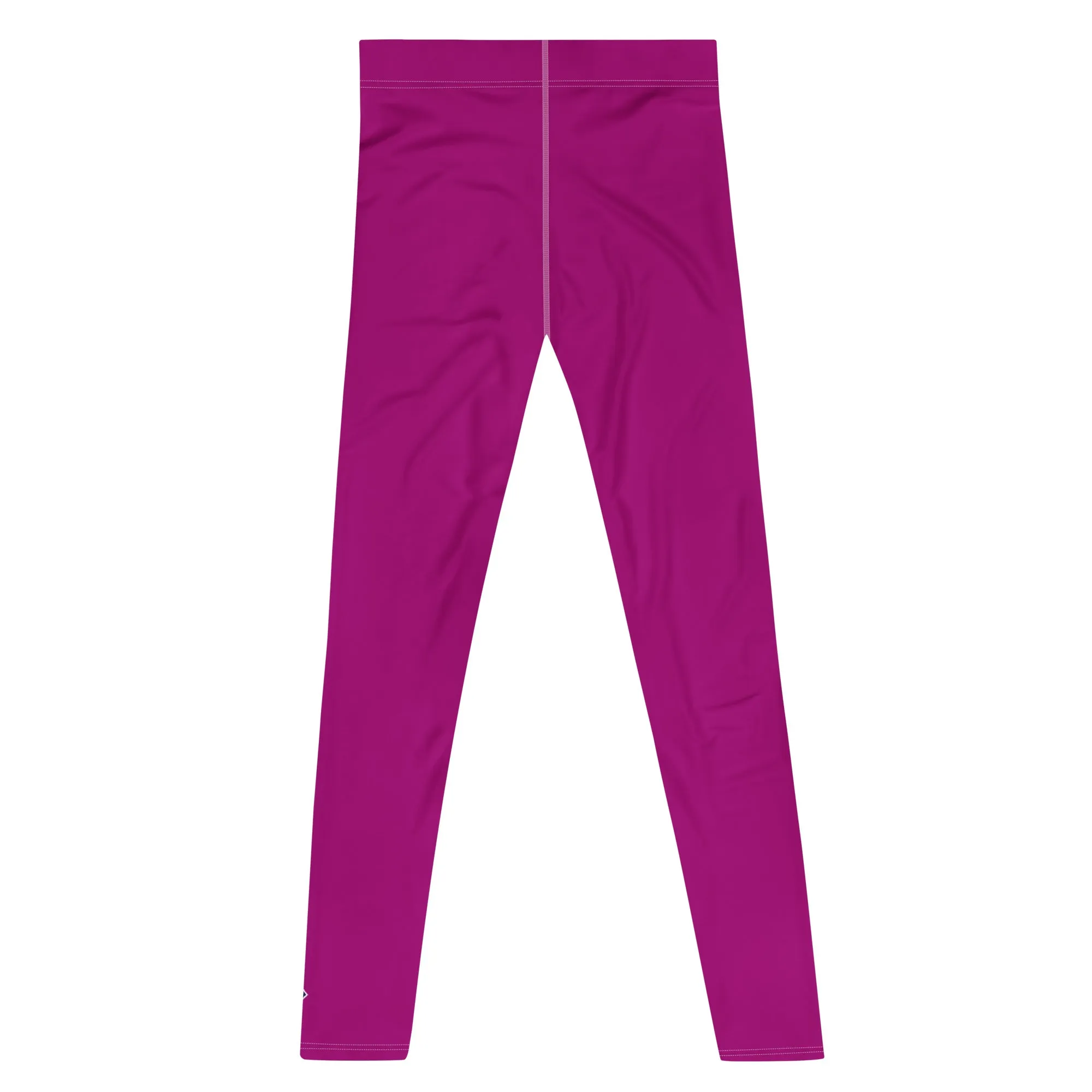 Effortless Active Style: Solid Color Leggings for Him - Vivid Purple