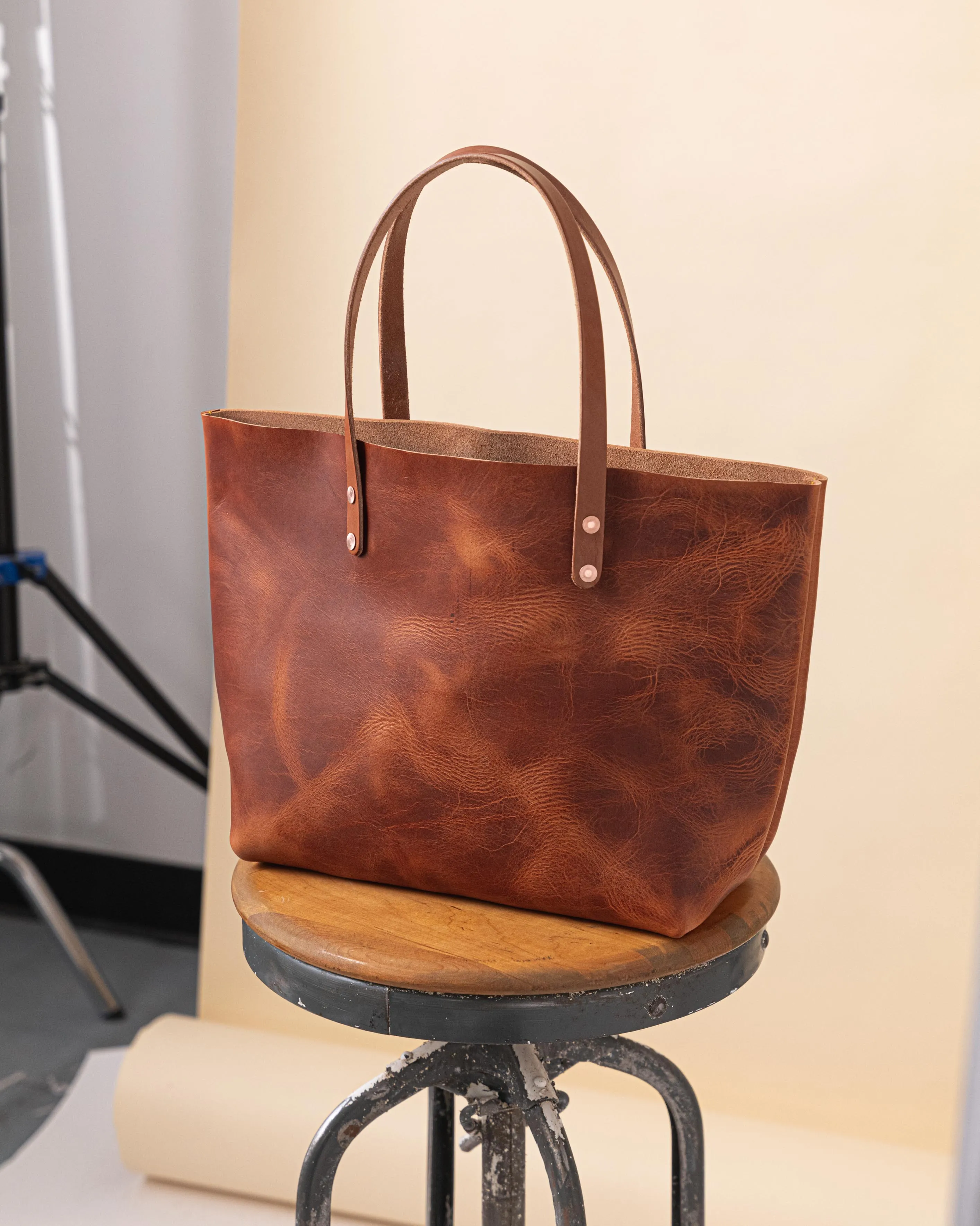 English Tan Dublin East West Tote