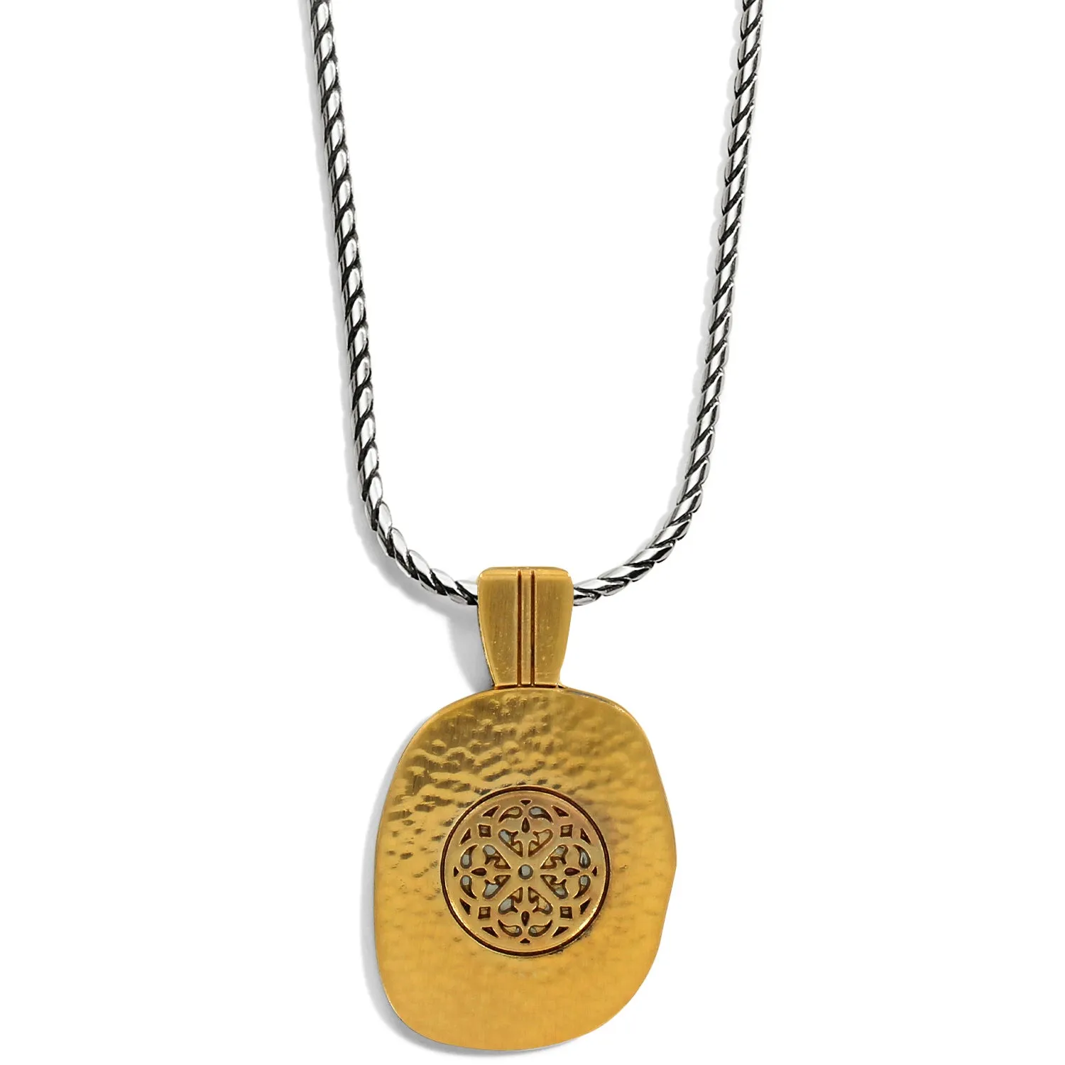 Ferrara Artisan Two Tone Pendant Necklace