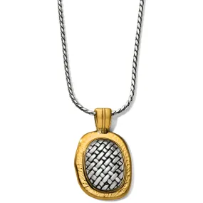 Ferrara Artisan Two Tone Pendant Necklace