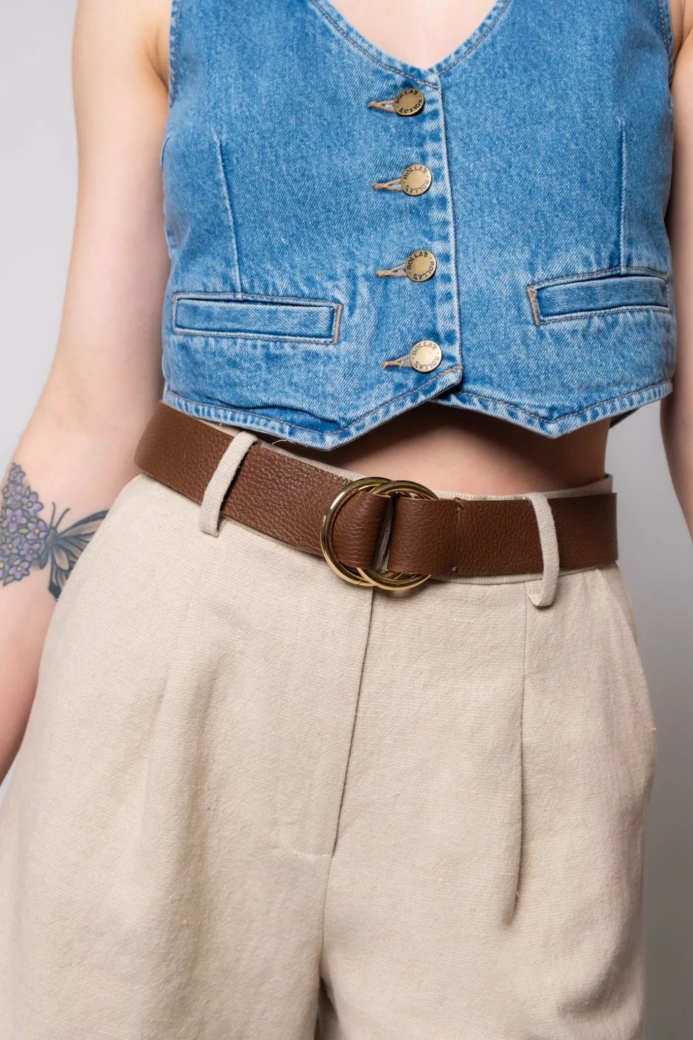 FRNCH Athalia Leather Belt