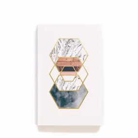 Gold Hexes Lay Flat Journal