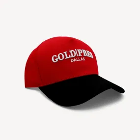 Gold Pres Dallas Classic Snapback Red/Black