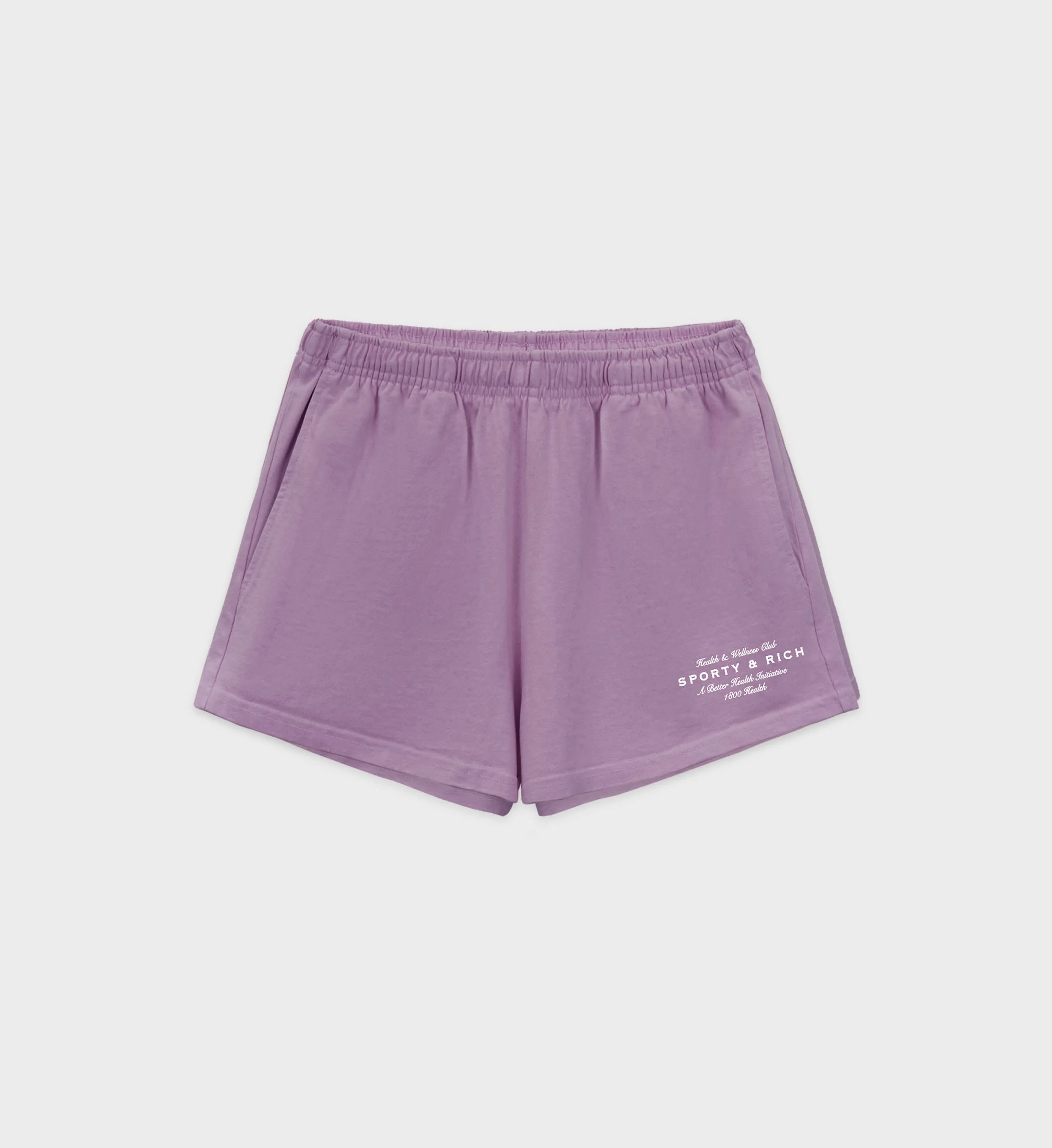 Health Initiative Disco Short - Soft Lavender/White