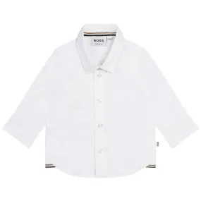 Hugo Boss Toddler Dress Long Sleeve Shirt_White J05983-10P