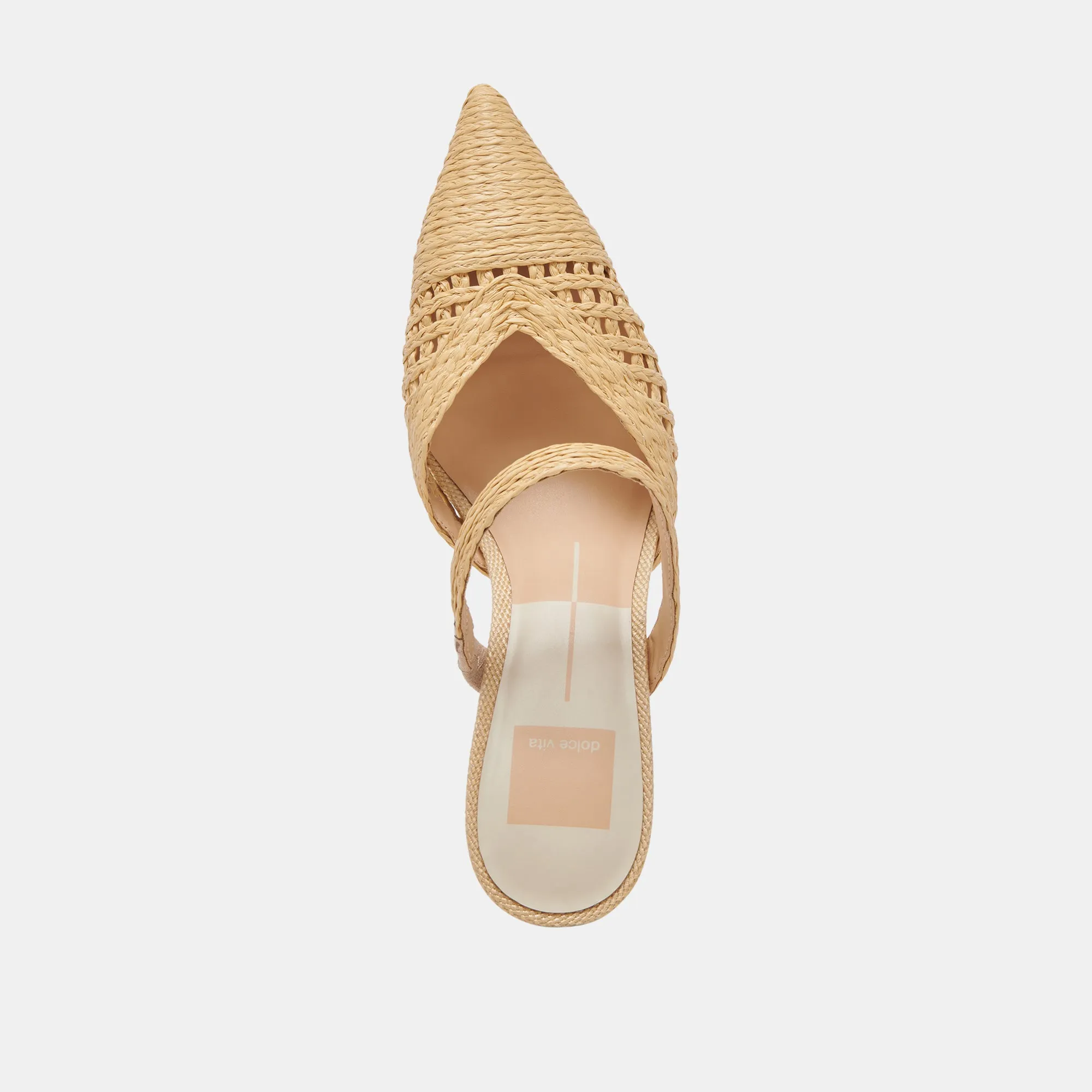 KALINE HEELS LT NATURAL RAFFIA