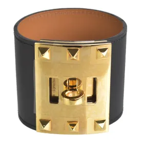 Kelly Extreme Bracelet in Black / Gold Swift GHW