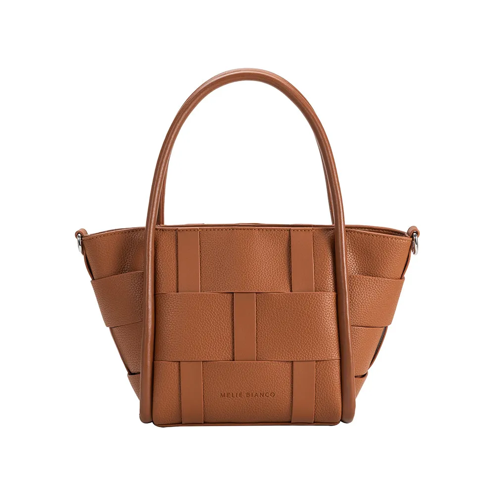 Lanie Saddle Recycled Vegan Woven Tote - FINAL SALE