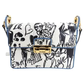 Lanvin Black White Graffiti Print Jiiji Shoulder Bag