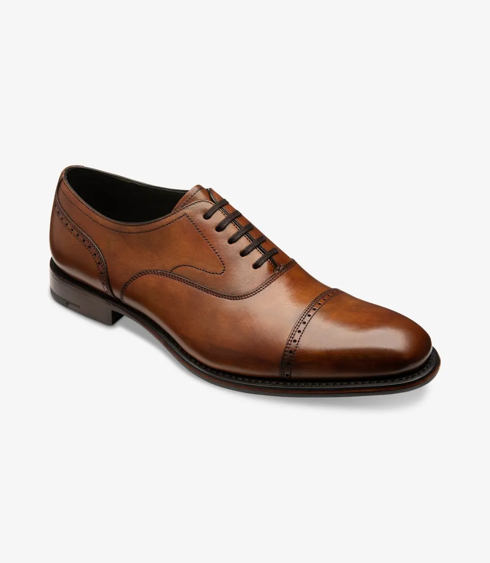 LOAKE Hughes Calf Oxford Shoe - Chestnut