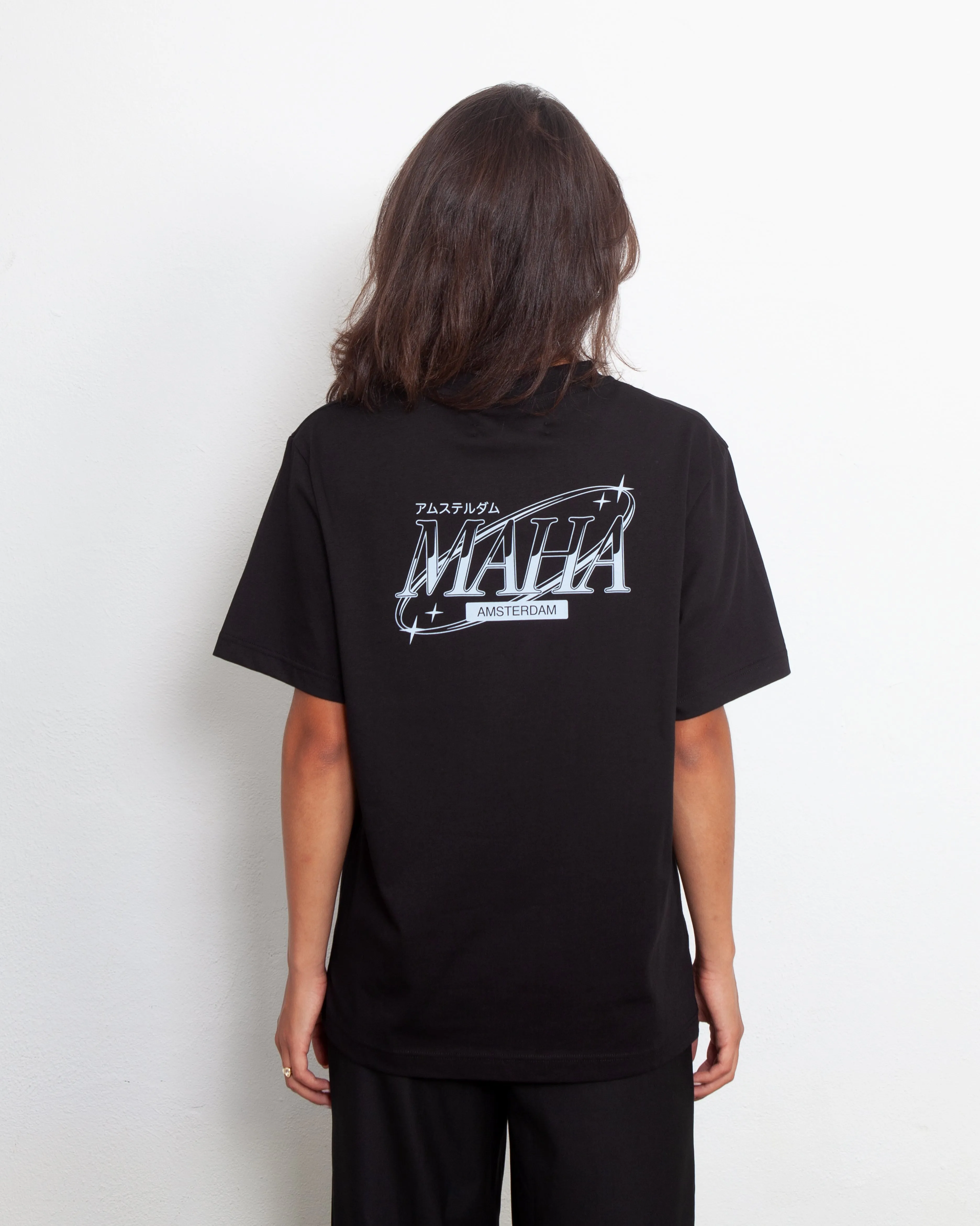 Maha Moon Tee Black