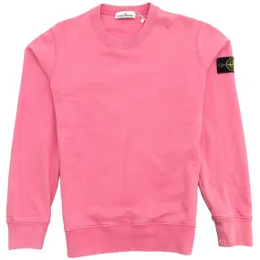 Men's Applique Logo Sweatshirt Pink Size M