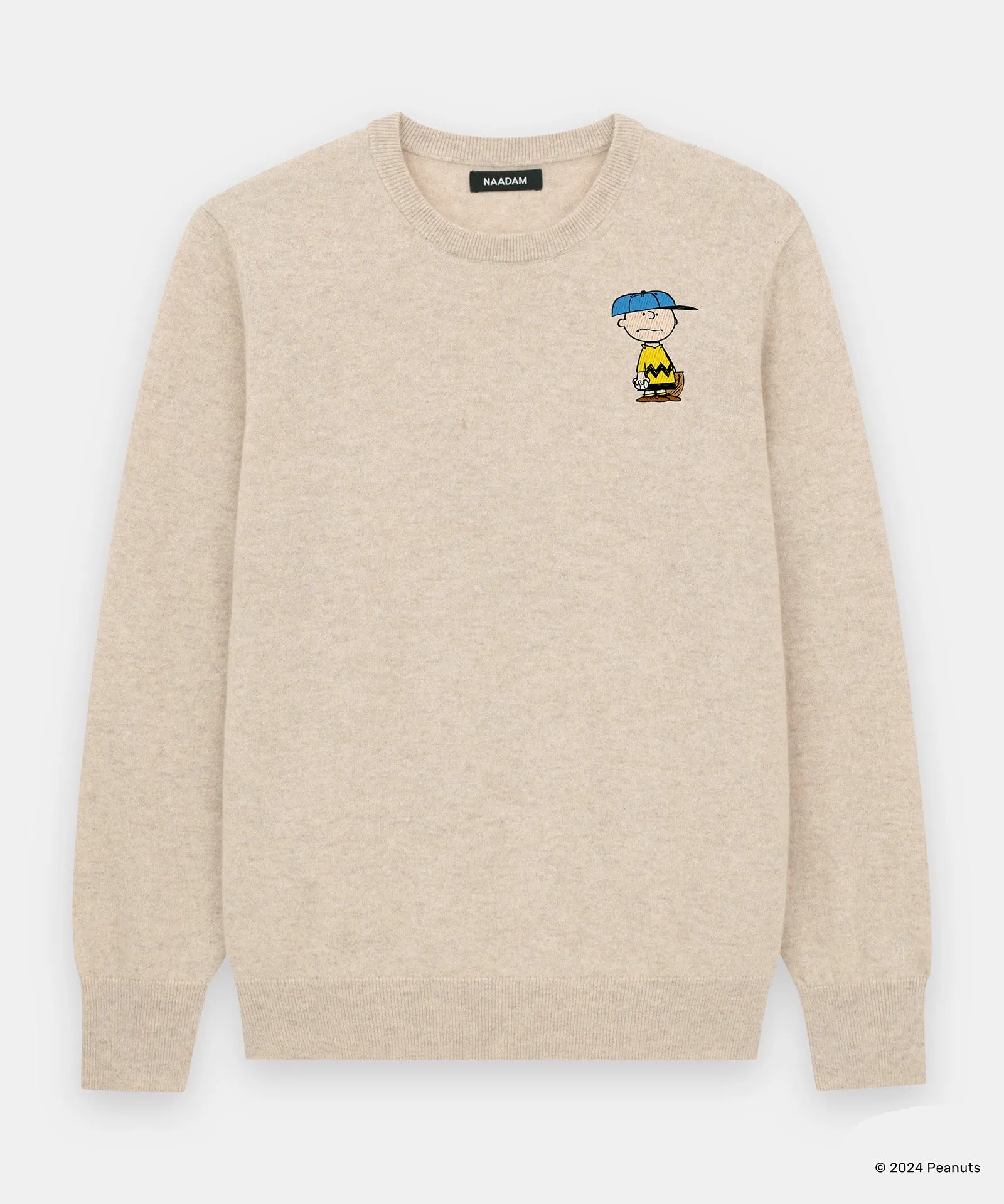 Men's Charlie Brown Baseball Cashmere Sweater