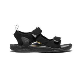 Men's Drift Creek Two-Strap Sandal  |  Black/Steel Grey