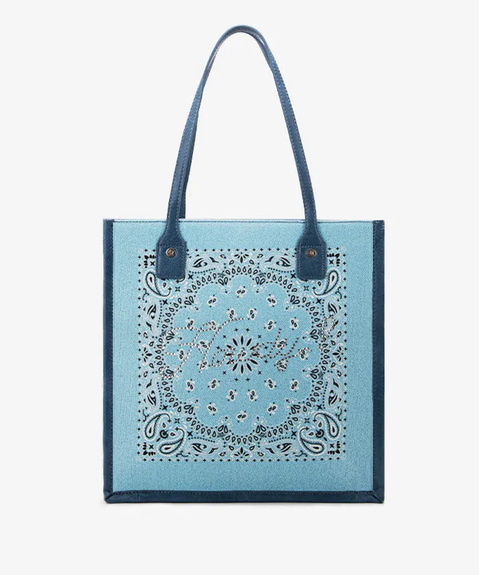 Montana West Bandana Rhinestone Tote Bag